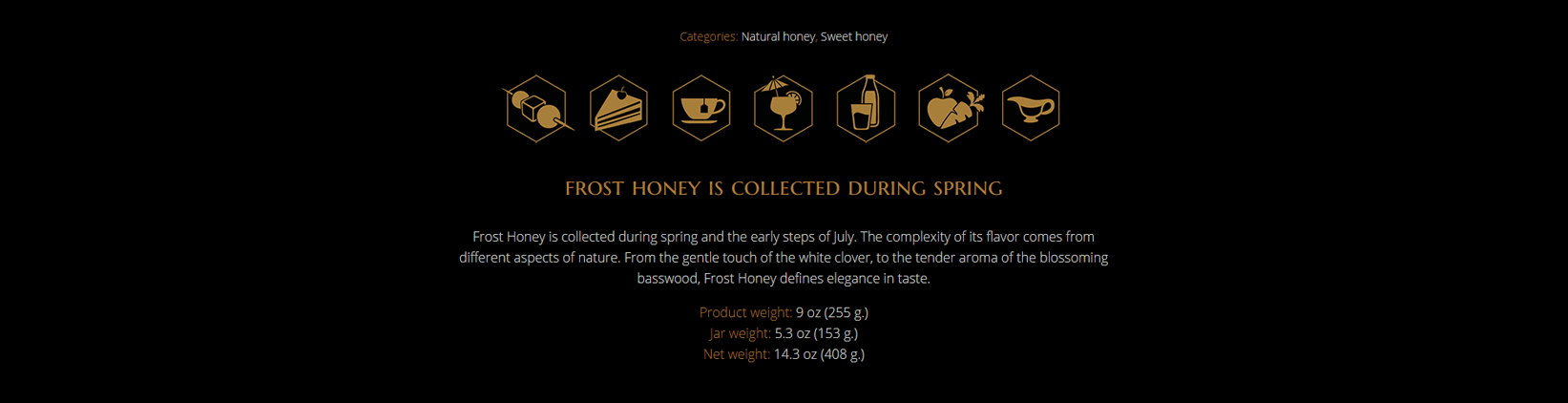 Frost Honey web dziainas